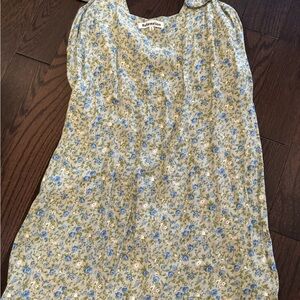 Floral Blue and White reformation Dress